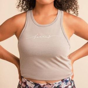 barre3 x lululemon grey tie back tank - worn once!